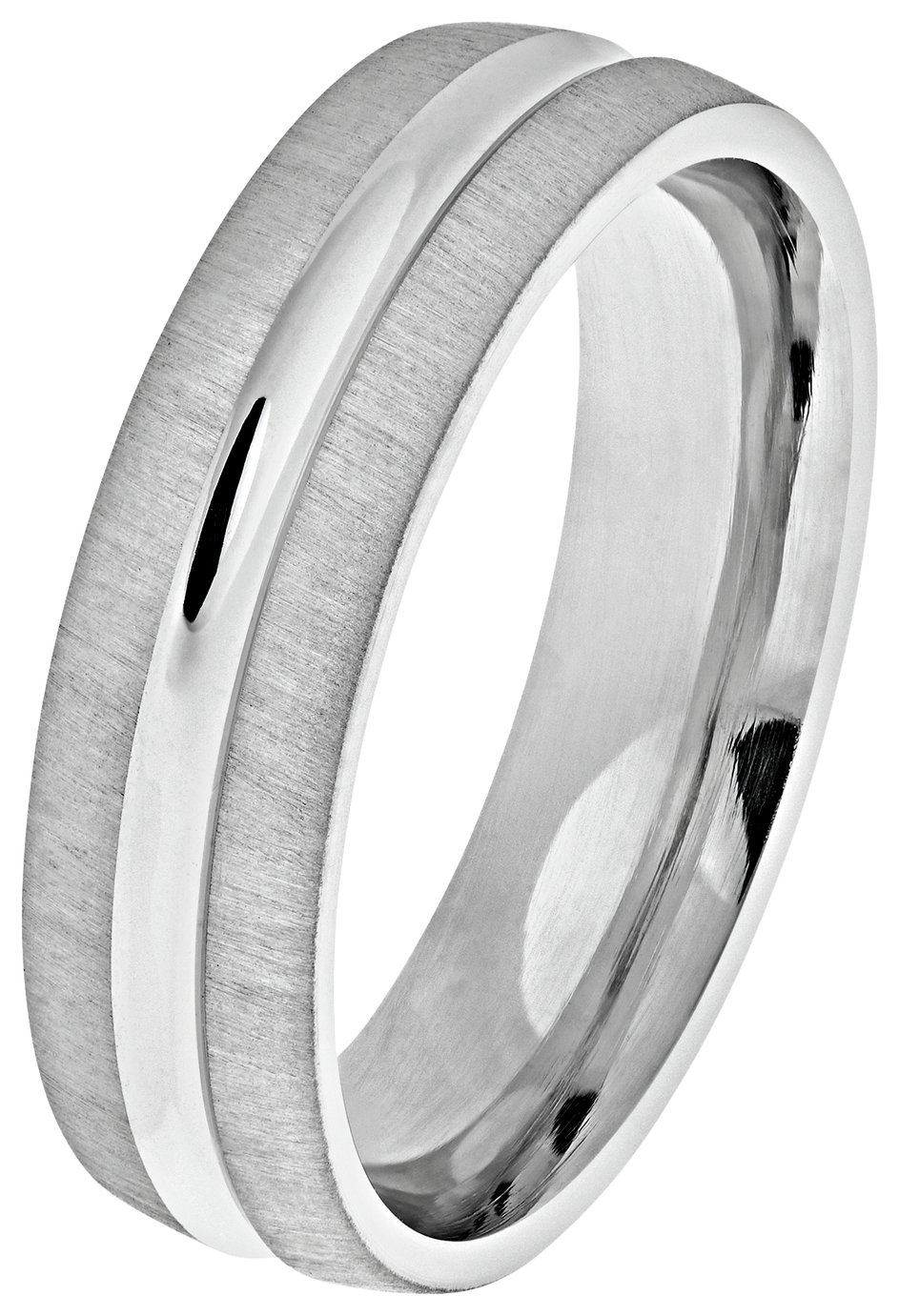 Revere Sterling Silver Matte Groove Wedding Ring review