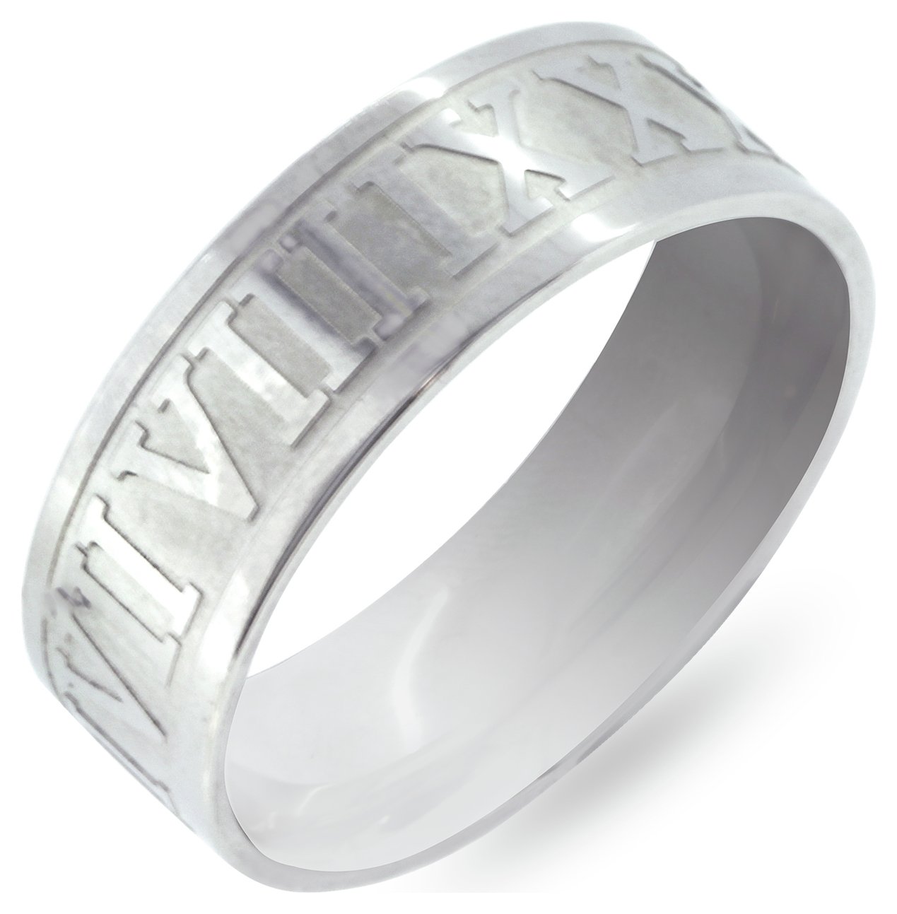 Revere Men's Stainless Steel Roman Numeral Ring review