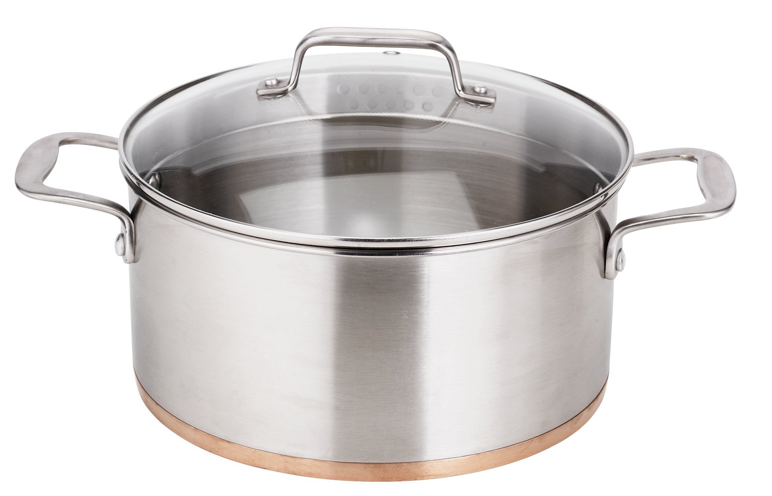 Sainsbury's Home 24cm Brushed Copper Bottom Stockpot Review