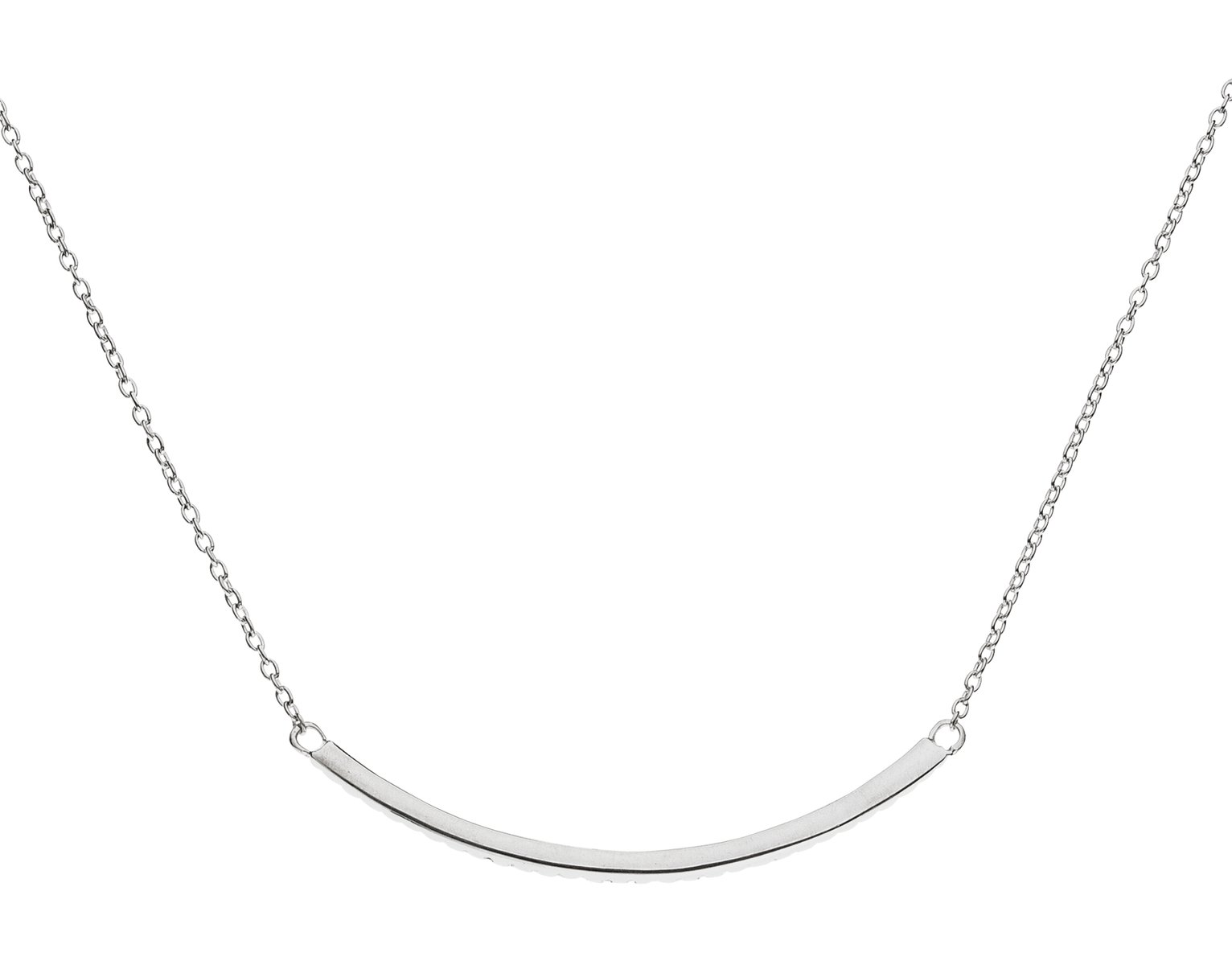 Revere Sterling Silver Cubic Zirconia Wave Pave Bar Necklace Review