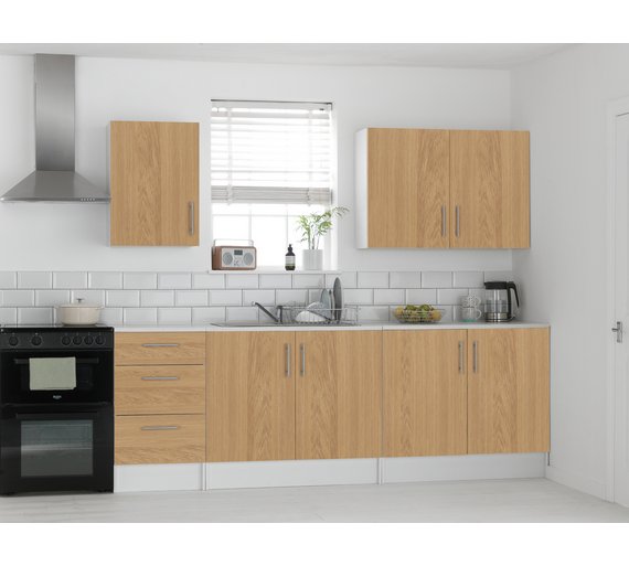 Buy Athina 5 Piece Fitted Kitchen Unit Package Oak at Argos.co.uk