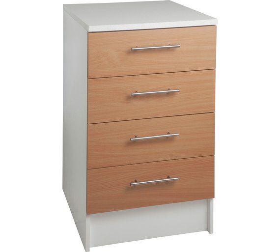 Buy Athina 500mm Fitted Kitchen Drawer Unit Beech Wood Effect at