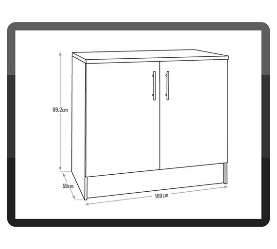 Buy Athina 1000mm Fitted Kitchen Base Unit Beech at Argos.co.uk