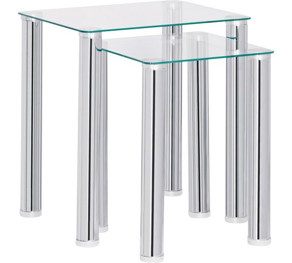 Buy HOME Matrix Nest of 2 Tables Clear Glass at Argos.co.uk Your Online Shop for Coffee