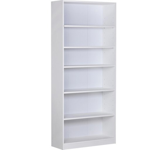 Buy HOME Maine Tall and Wide Extra Deep Bookcase White at Argos.co.uk