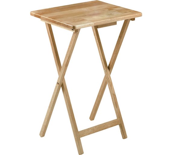 Buy HOME Single Folding Tray Table Natural at Argos.co.uk Your Online Shop for Coffee tables