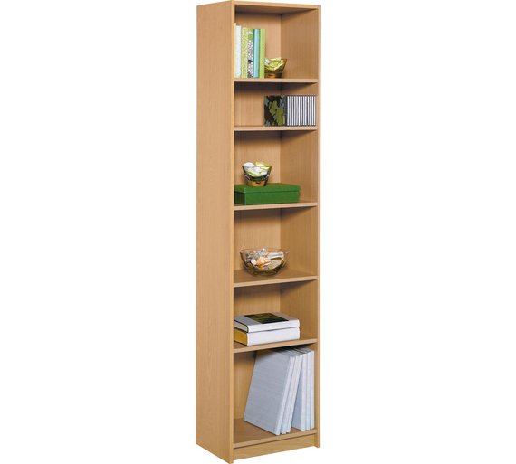 Buy HOME Maine Half Width Tall Extra Deep BookcaseBeech Effect at Argos.co.uk Your Online