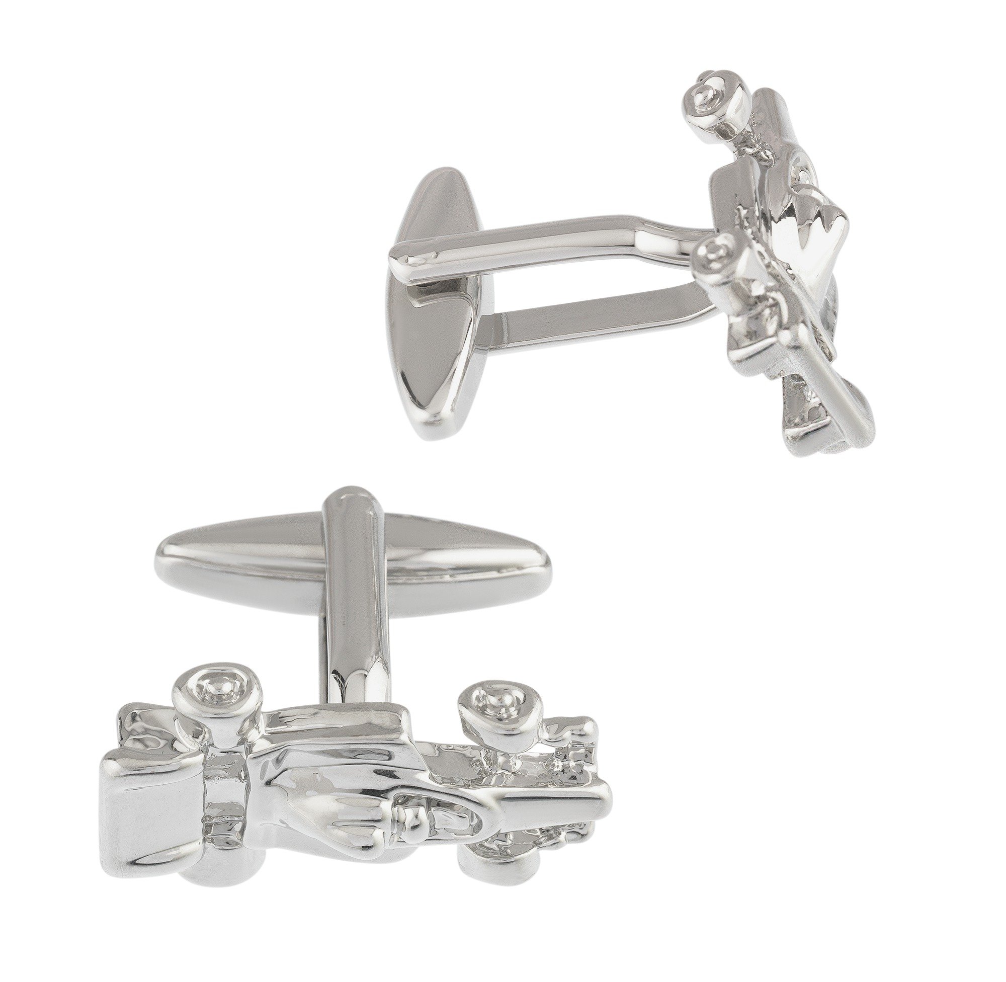 Revere Men's Silver Colour Race Car Cufflinks review