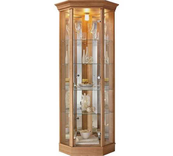 Buy HOME Corner Glass Display Light Oak Effect at Argos.co.uk