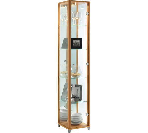 Buy HOME Single Glass Door Display Beech Effect at Argos.co.uk Your Online Shop for