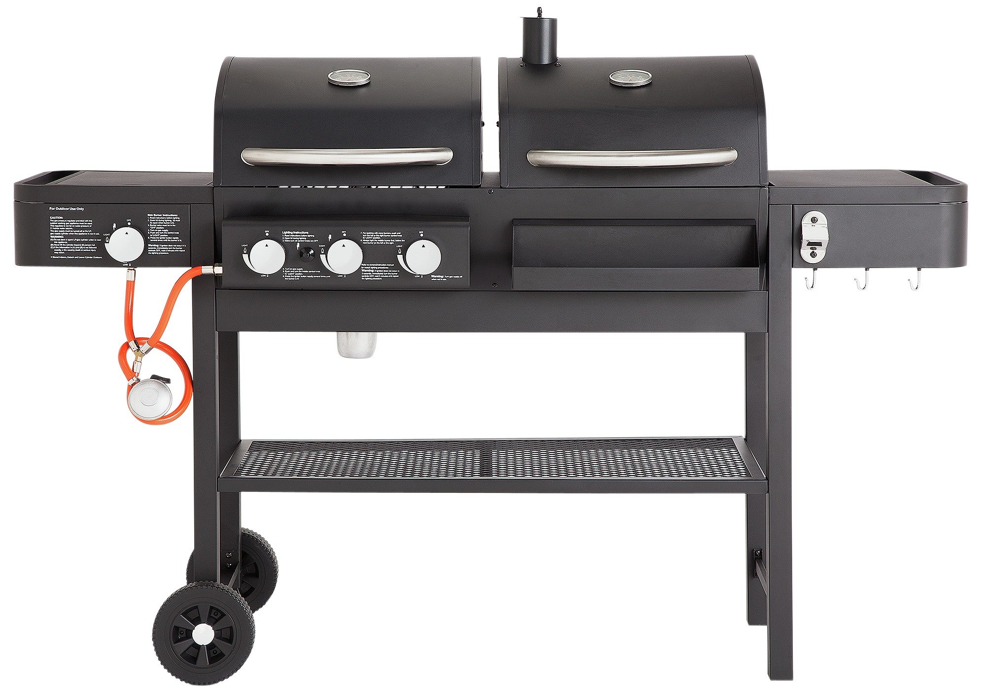 Dual Fuel Charcoal and Gas Combo Grill