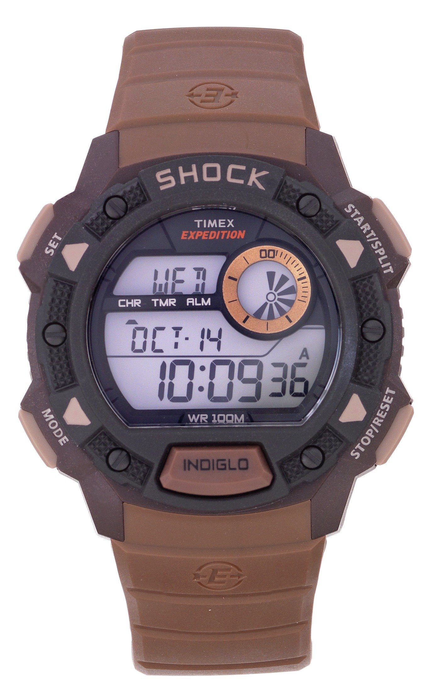 'Timex - Mens Expedition Shock Resistant Brown Strap - Watch