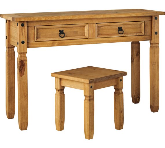 Buy Collection Puerto Rico Dressing Table and Stool Pine at Argos.co
