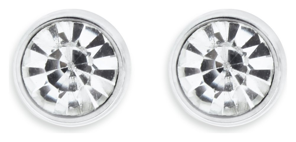 Domain - Stainless Steel - Round - Set Of 2 Crystal Earrings Review