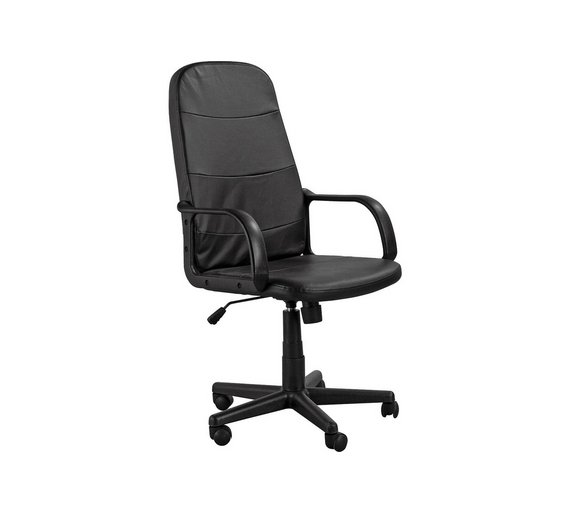 Buy HOME Parker Gas Lift Manager's Office Chair Black at Argos.co.uk