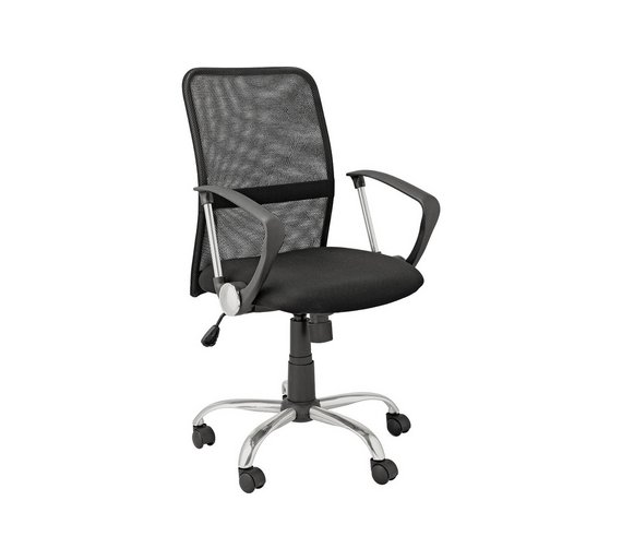 Buy Argos Home Black Mesh Mid Back Adjustable Office Chair