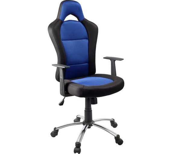Buy HOME Gaming Height Adjustable Office Chair - Blue and Black at