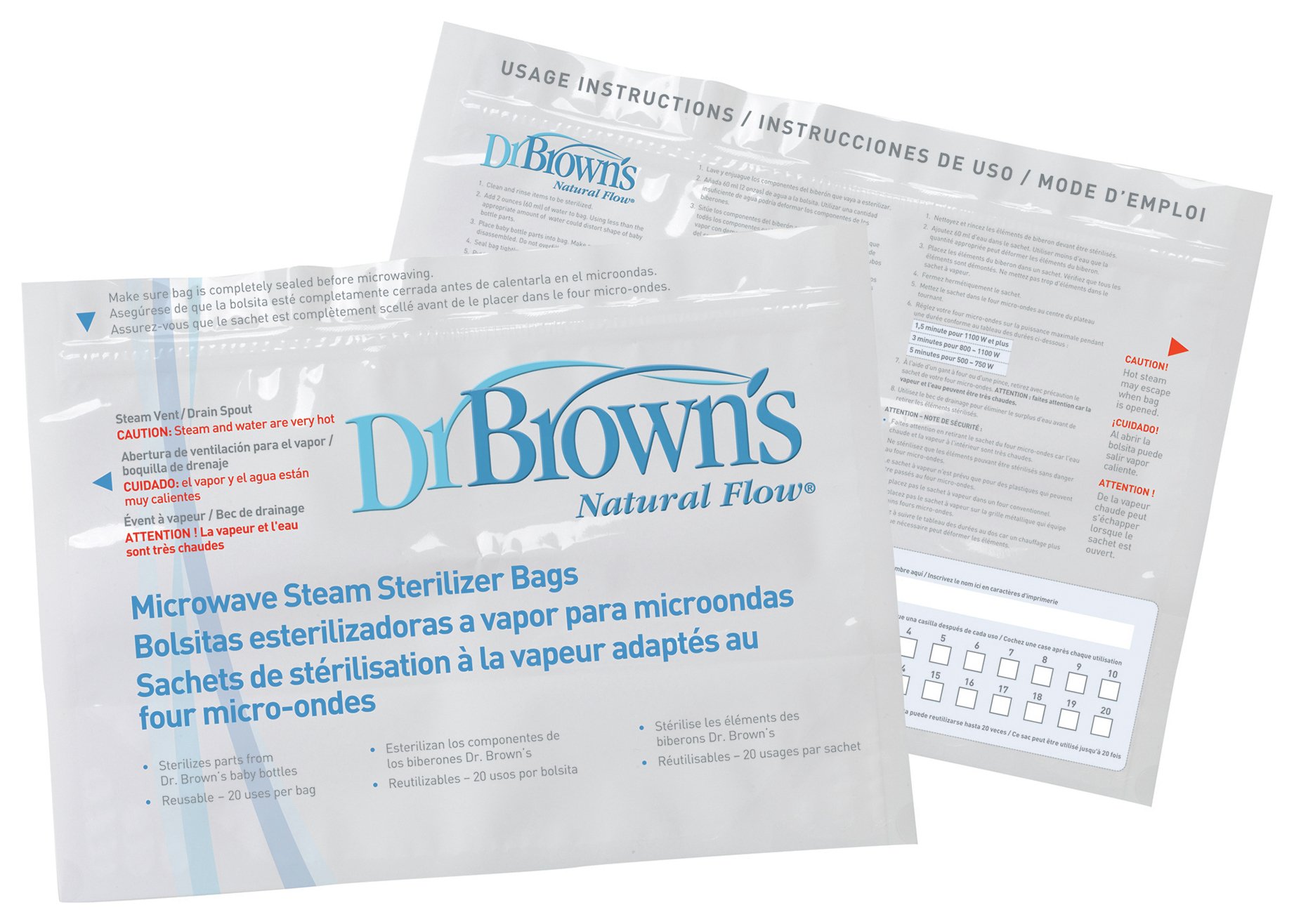 UPC 072239000564 product image for Dr Browns Microwave Steam Steriliser Bags | upcitemdb.com