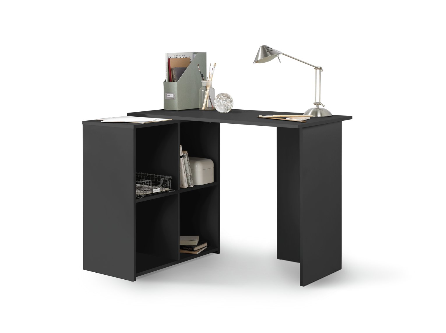 Buy Argos Home Calgary Corner Desk Black Desks and workstations Argos