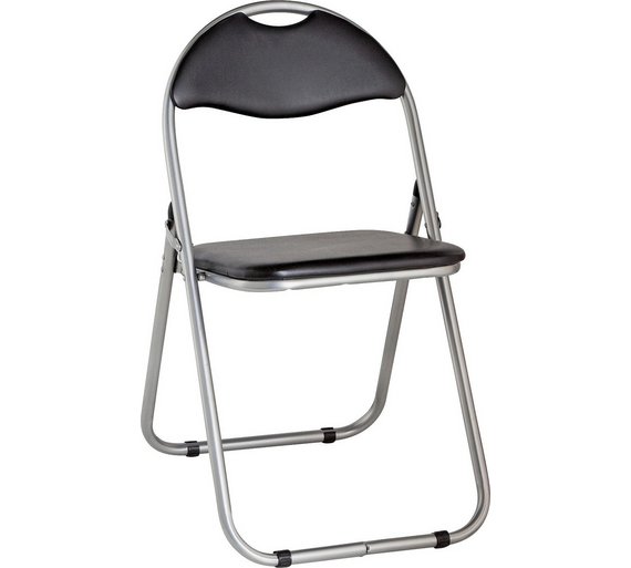 Buy Padded Folding Office Chair - Black at Argos.co.uk - Your Online
