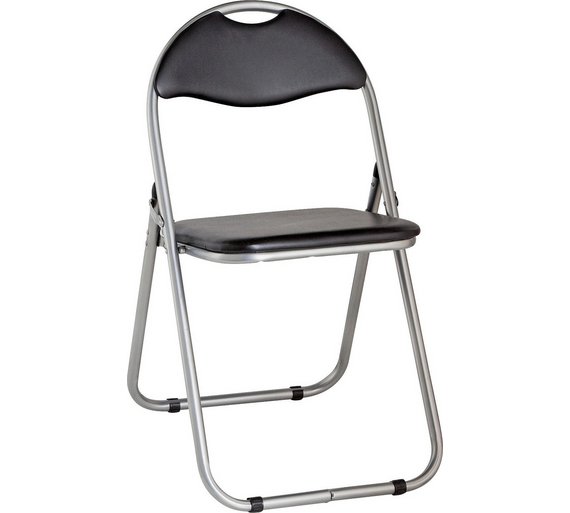 Buy Padded Folding Office Chair Black at Argos.co.uk Your Online