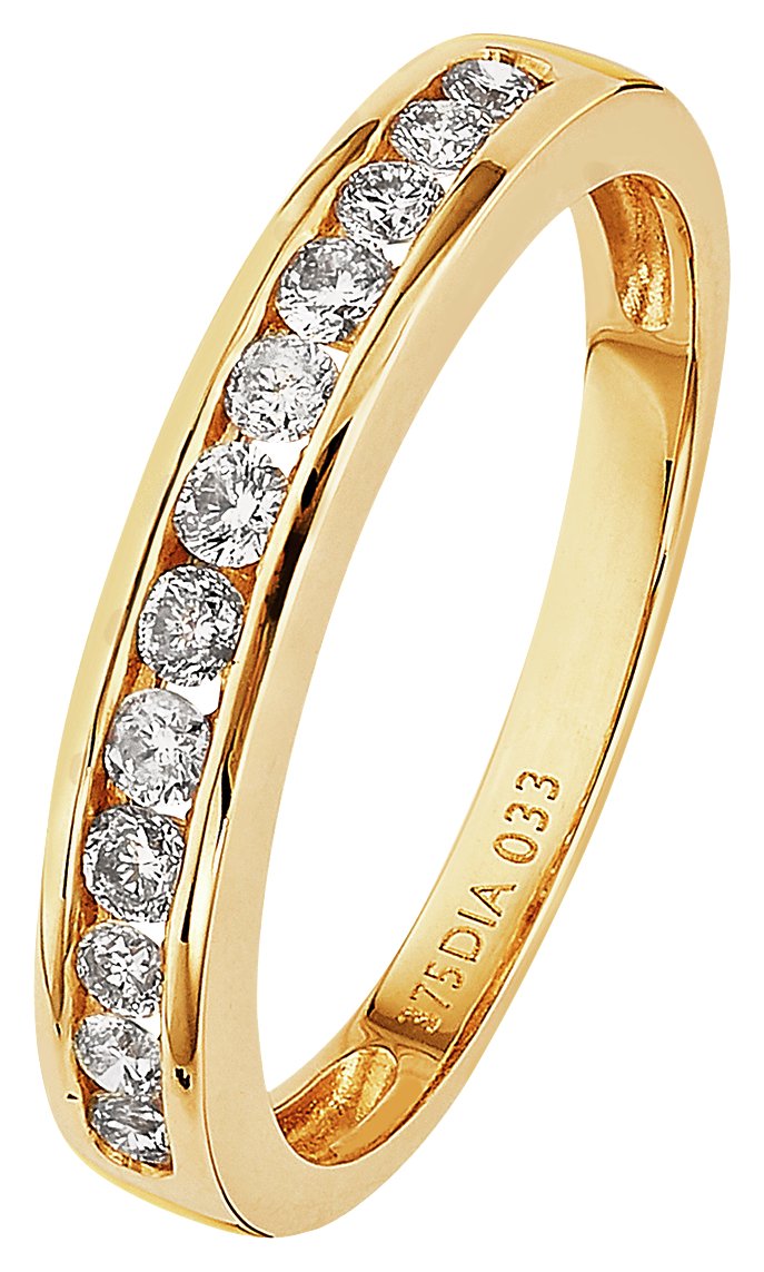 Revere 9ct Gold 0.33ct tw Diamond Channel Set Eternity Ring review