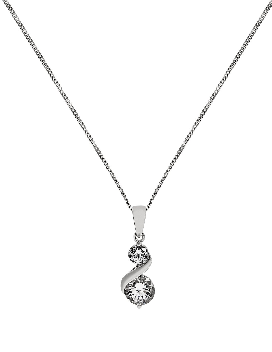 Revere Platinum Plated Figure of 8 Cubic Zirconia Pendant Review