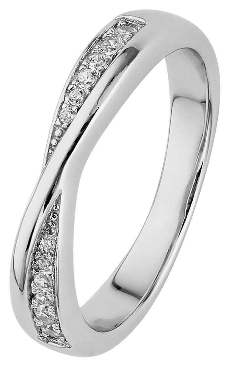 Revere Sterling Silver CZ Crossover Half Eternity Ring review