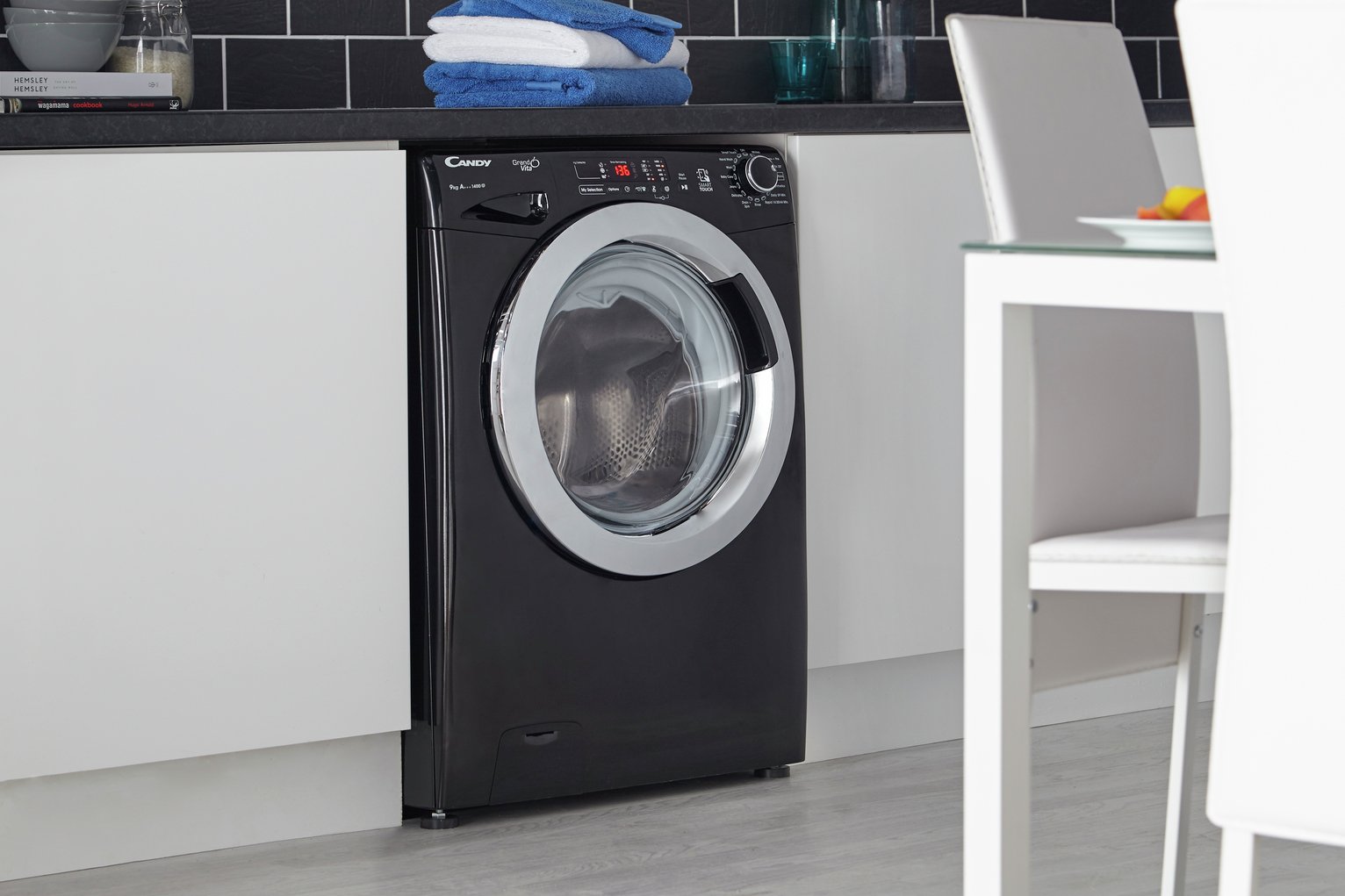Buy Candy GVS149DC3B 9KG 1400 Spin Washing Machine Black Washing