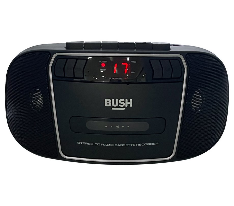 Bush KBB500 Portable FM Radio & Tape Cassette Player & Recorder Boombox
