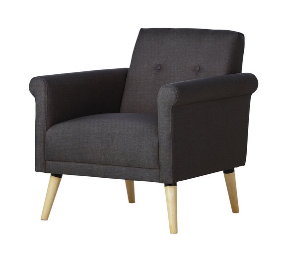 Buy HOME Fabric Chair in a Box - Charcoal at Argos.co.uk - Your Online