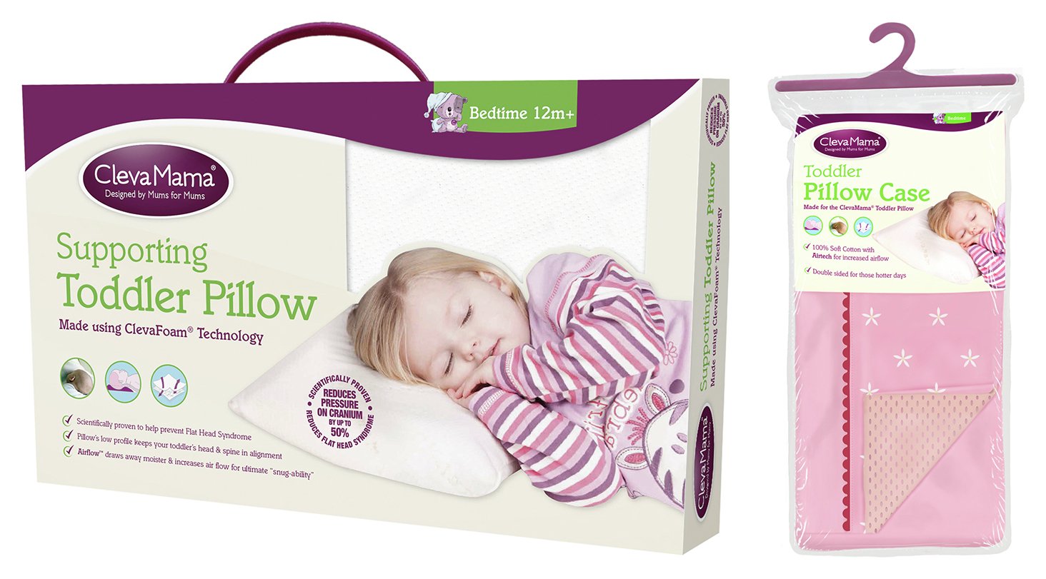 Clevamama Toddler Pillow in Clevafoam + Pillowcase Pink review