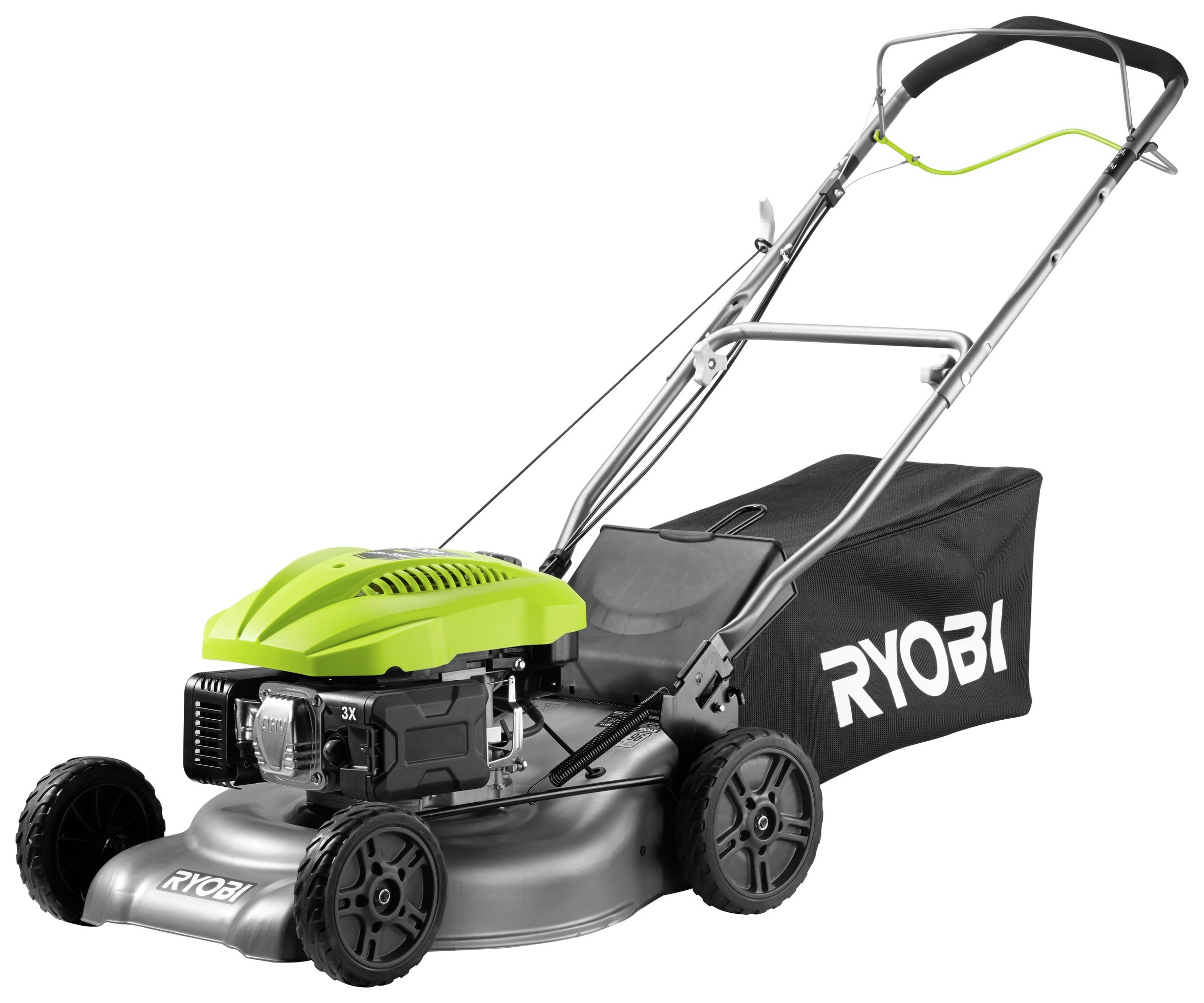 ryobi rlm4614se petrol lawnmower 140cc express delivery