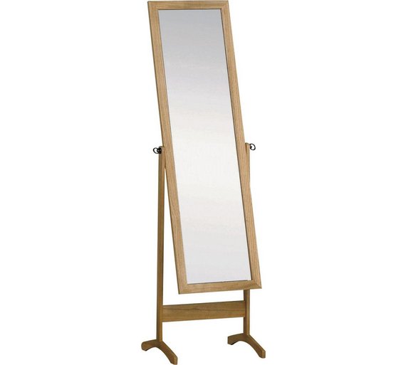 Buy HOME Wooden Full Length Cheval Mirror Oak Effect at Argos.co.uk