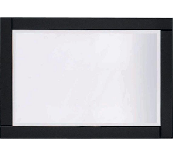 Buy Collection Noir Large Bevelled Glass Wall Mirror Black at Argos