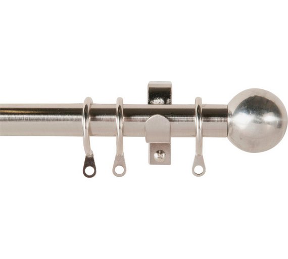 Curtains Ideas bay window curtain rod set : Buy HOME 400cm Bay Window Curtain Pole Set - Stainless Steel at ...