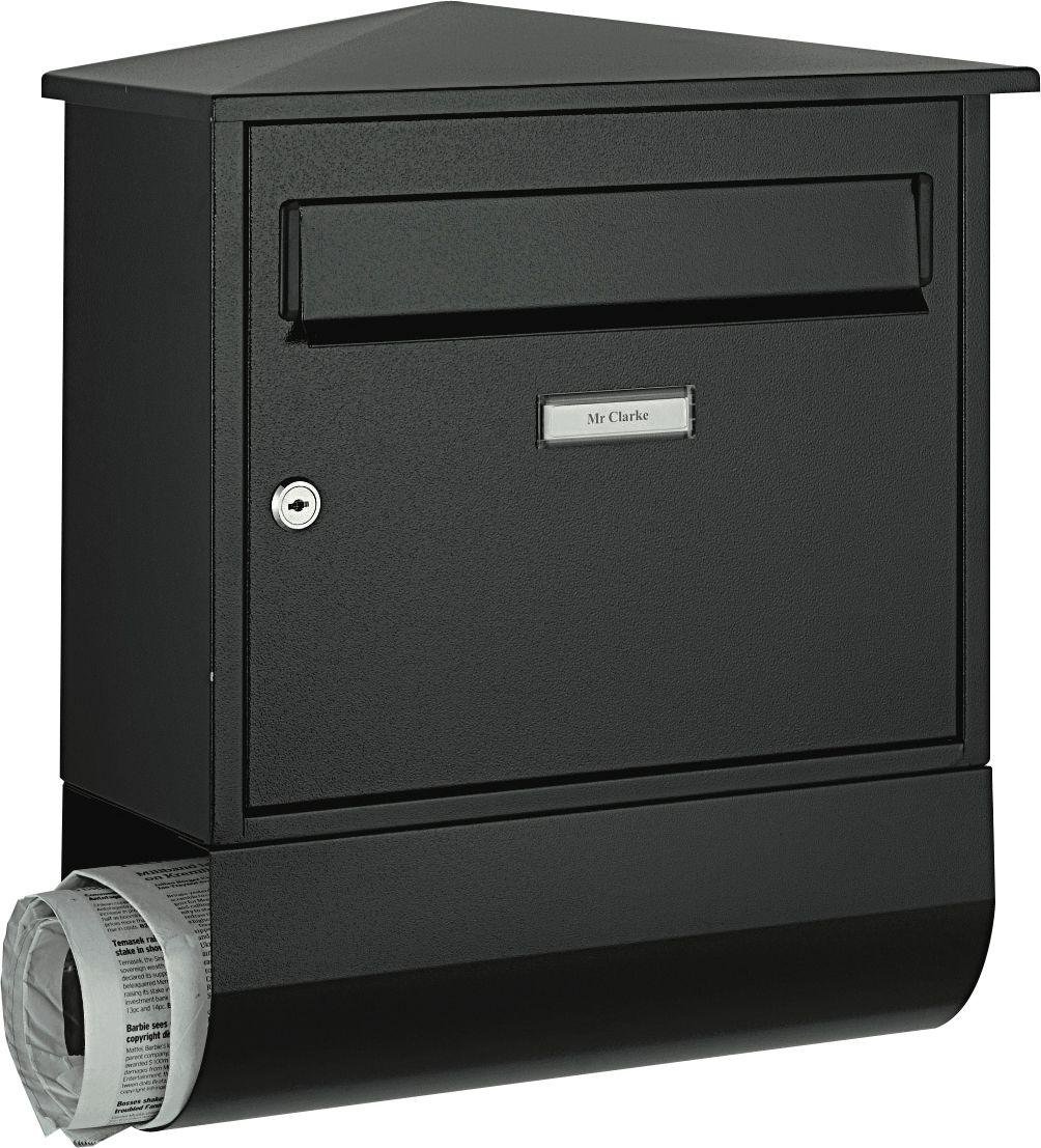 HOME Belfast Wall Mountable Black Letter Box/Paper Holder review