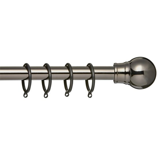 Buy Collection Extendable Metal Ball Curtain PoleBlack Nickel at Argos.co.uk Your Online Shop