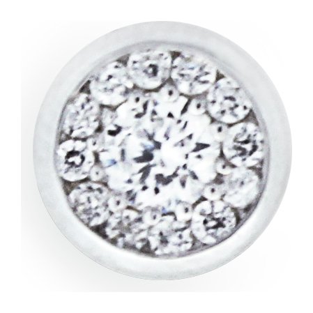 Domain - 9ct White - Gold - Cubic Zirconia Round Stud Earring Review