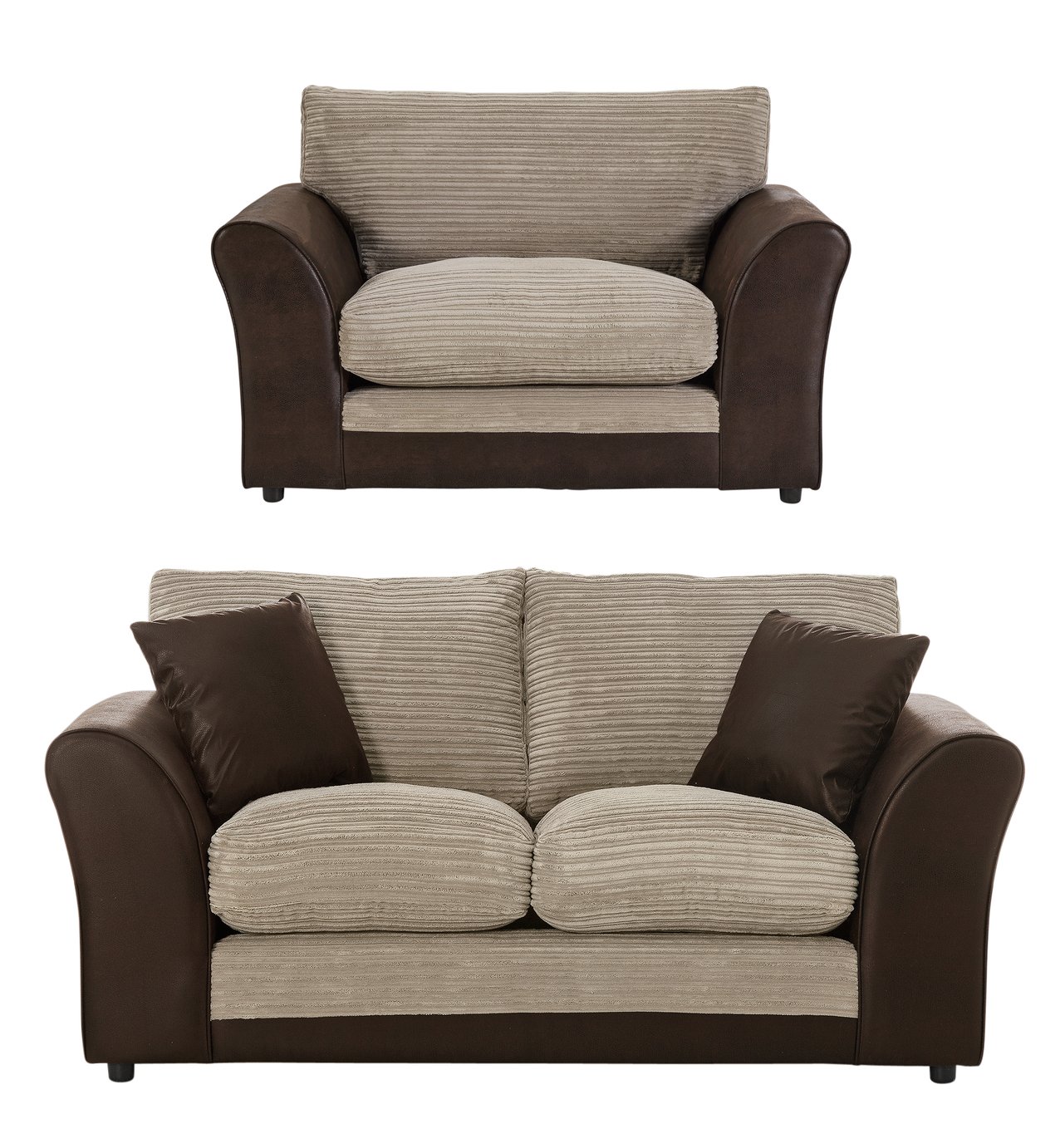 HOME Harley 2 Seater Fabric Sofa and Cuddle Chair review