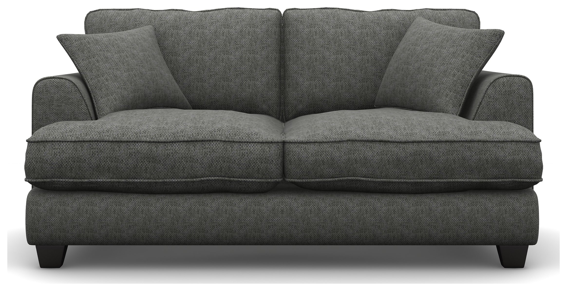 Heart of House Hampstead 2 Seater Fabric Sofa - Light Grey +Black Legs Review