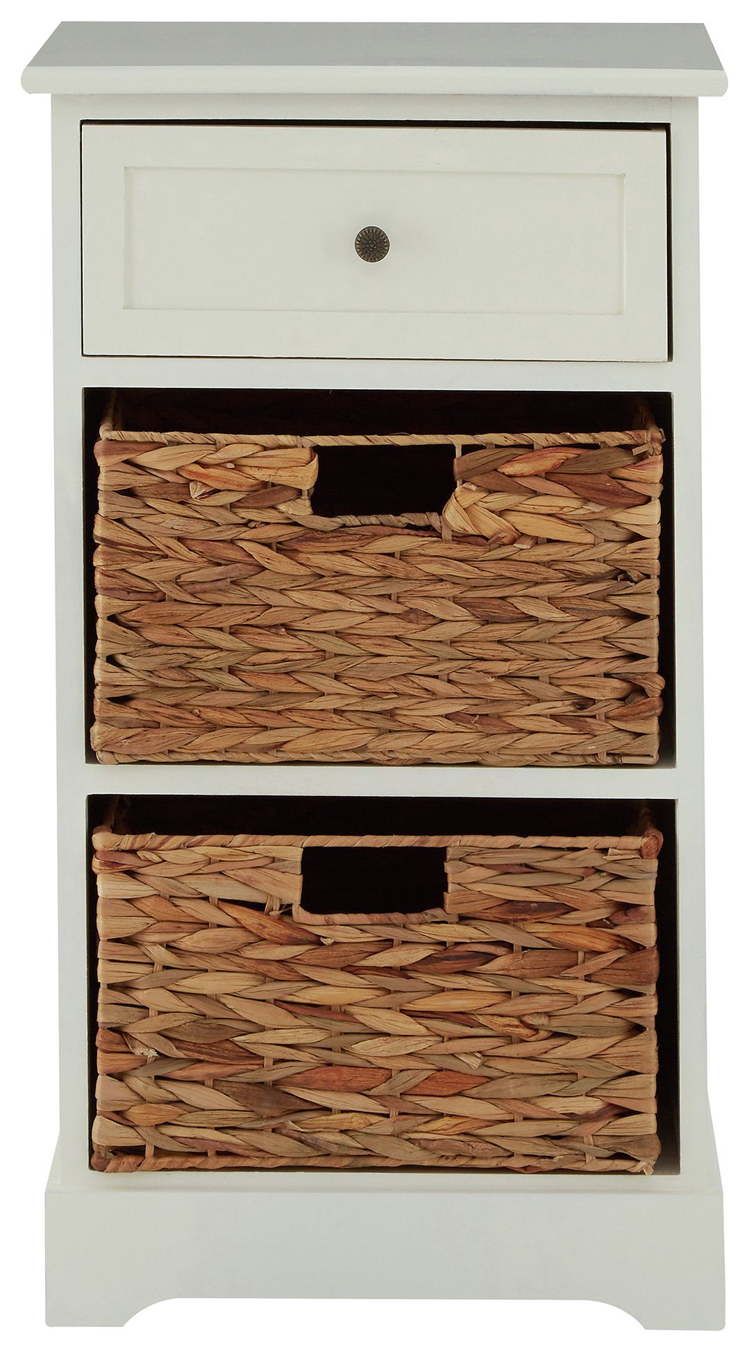 Premier Housewares Vermont 1 Drw 2 Basket Cabinet - Ivory. Review