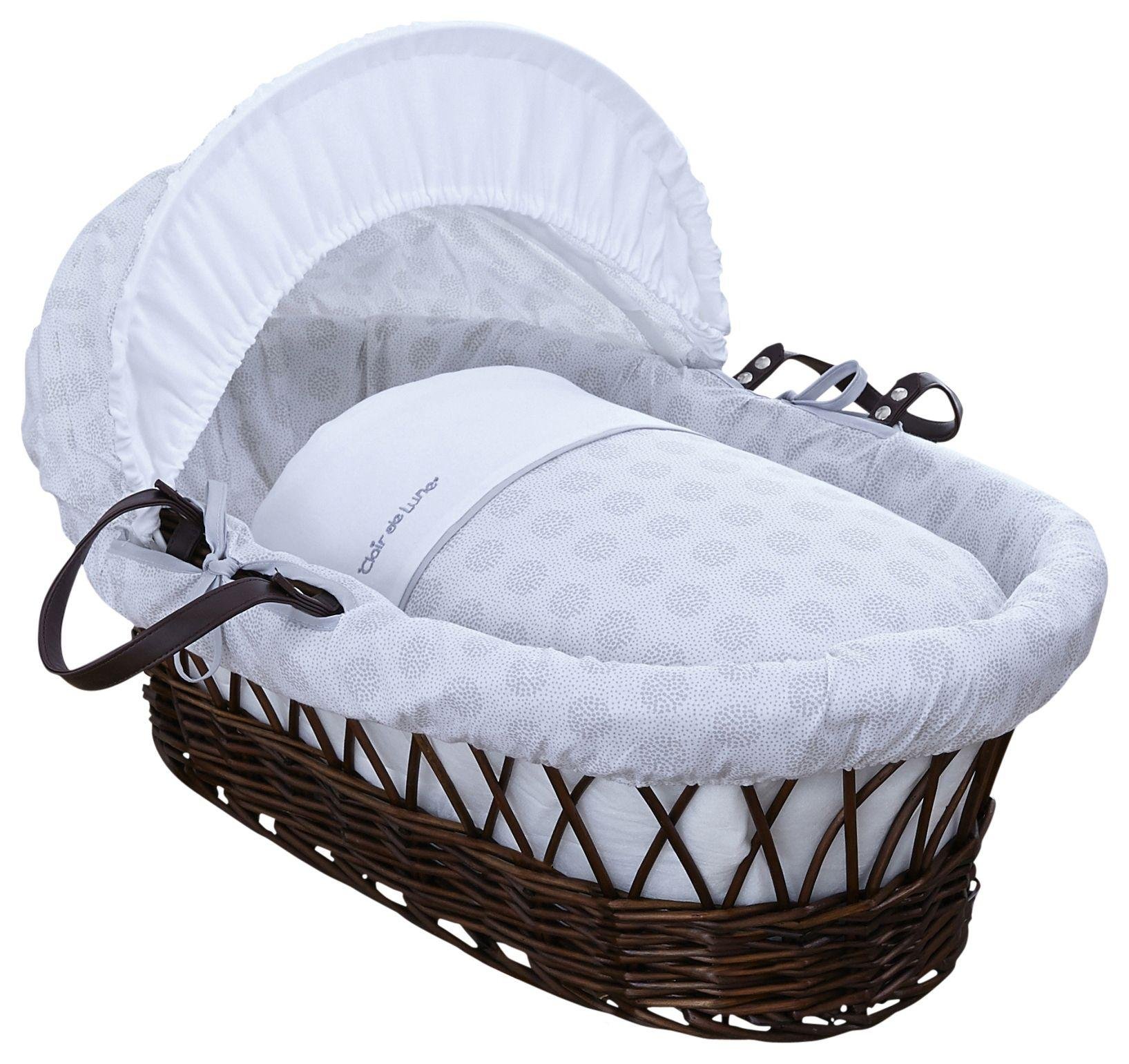 Clair De Lune - Speckles Dark Wicker - Moses Basket Review