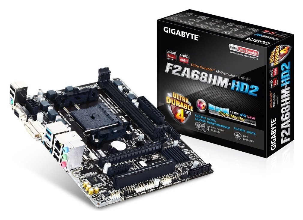 Review of Gigabyte AMD GAF2A68H Micro ATX Motherboard.