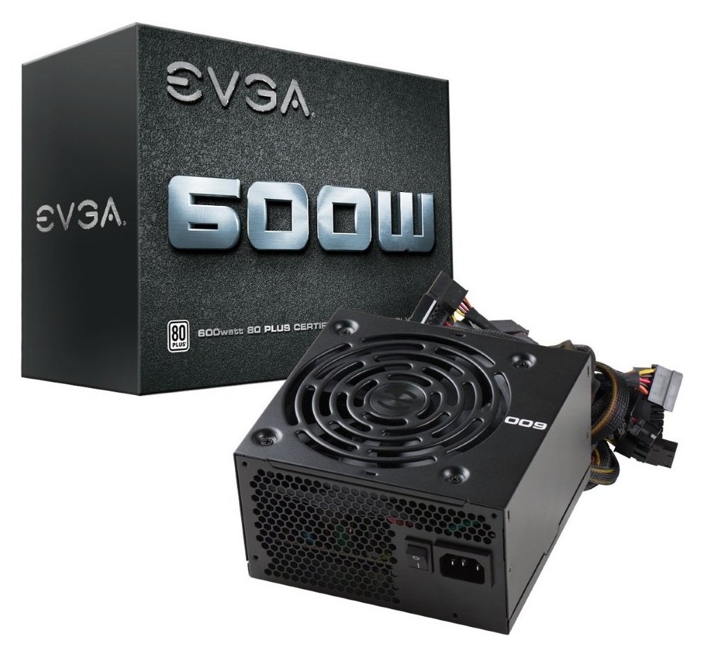 Review of EVGA 600W 80 Plus White Power Supply Unit.