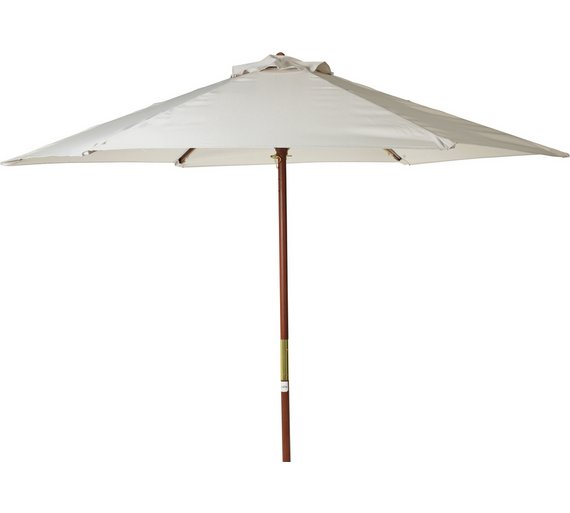 Buy HOME Water Repellent 2m Garden Parasol Cream at Argos.co.uk