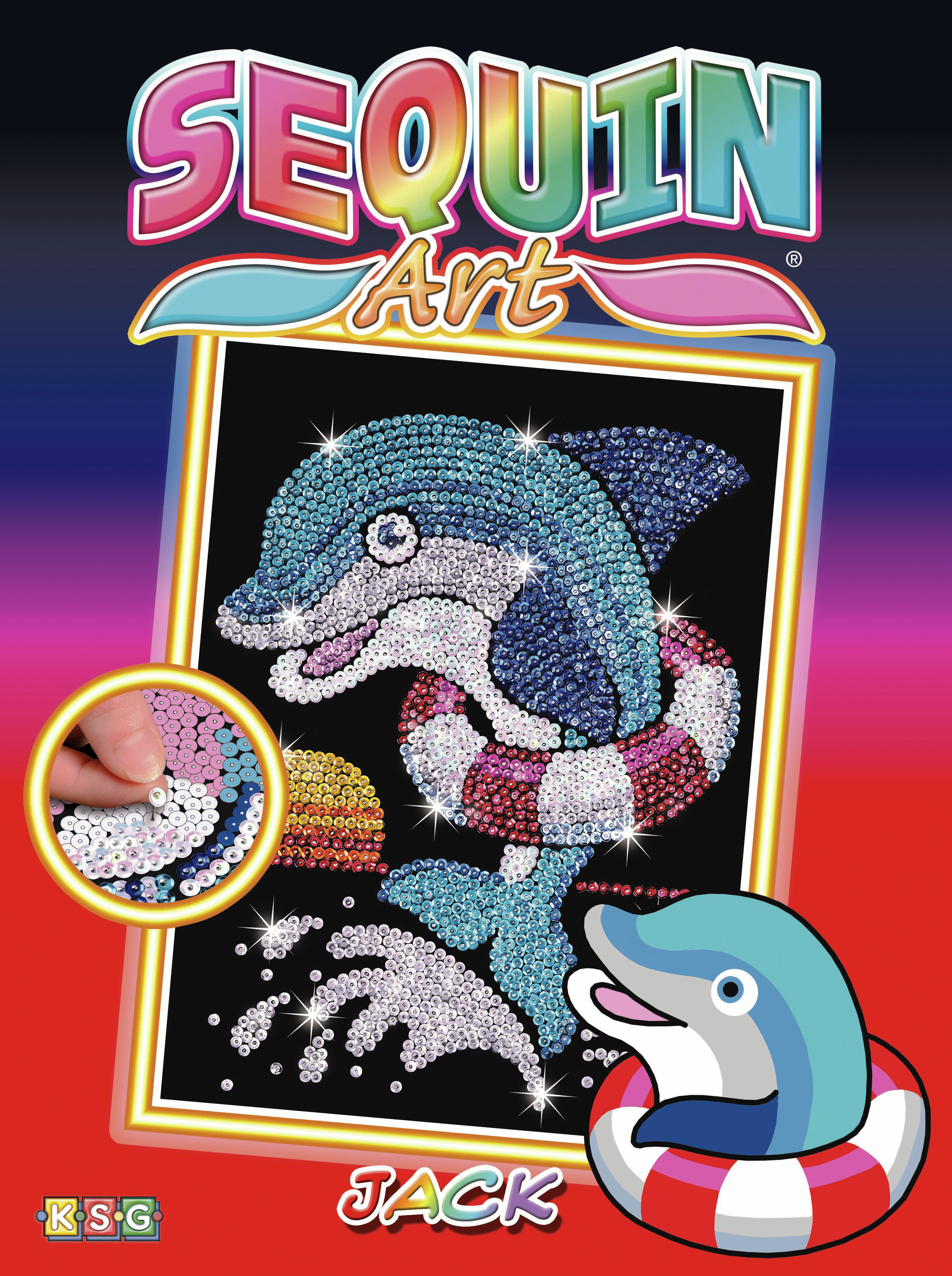 Sequin Art Jack Dolphin Craft Kit. Review