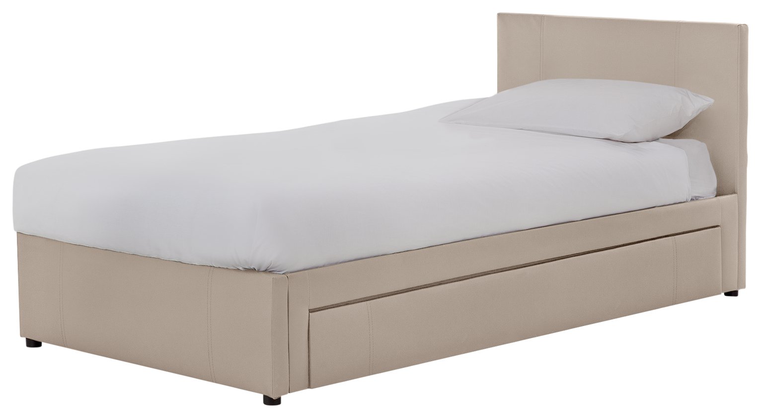 Hygena - Keating 1 Drawer Latte - Bed Frame - Single Review