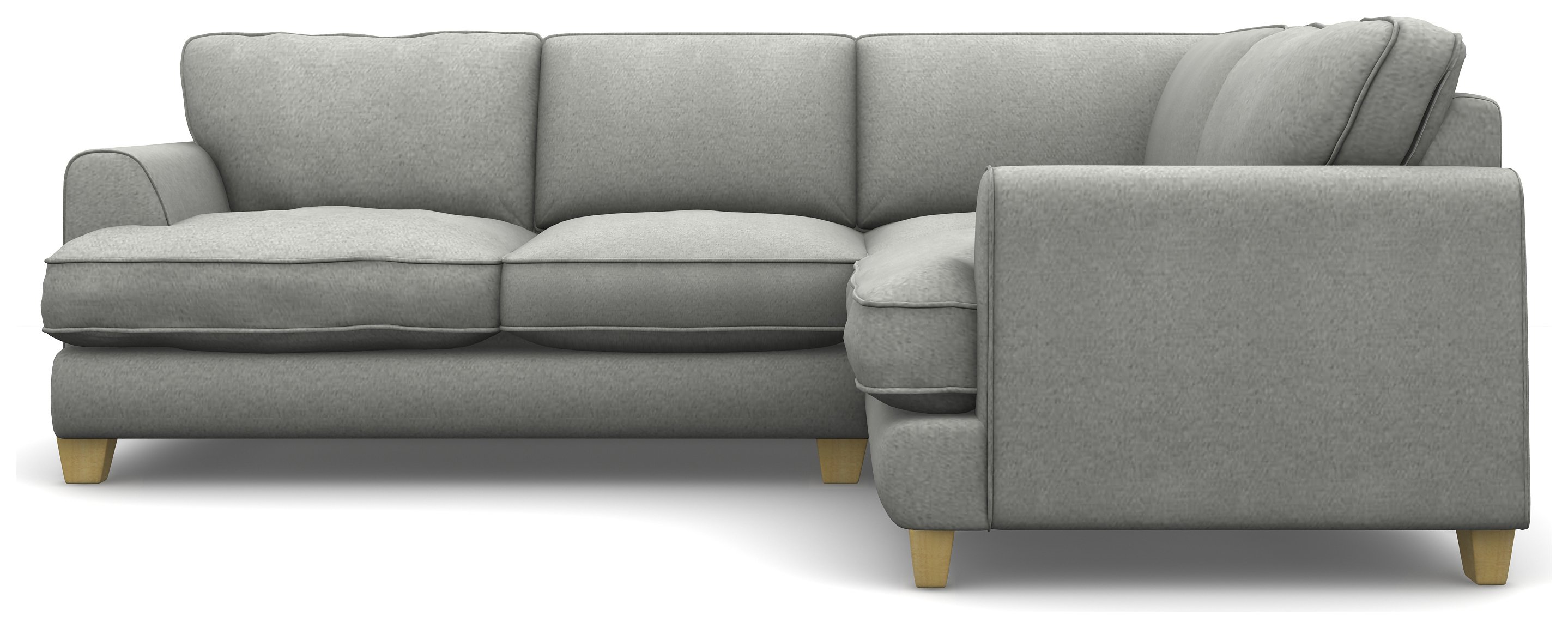 Heart of House Hampstead Fabric Right Corner Sofa - Light Grey. Review