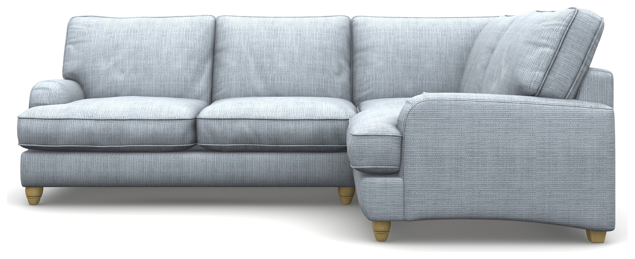 Heart of House Adeline Fabric RH Corner Sofa - Wooden Feet - Sky Blue Review